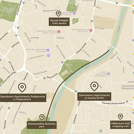 Downtown Podpromie Monica With Underground Parking * 热舒夫